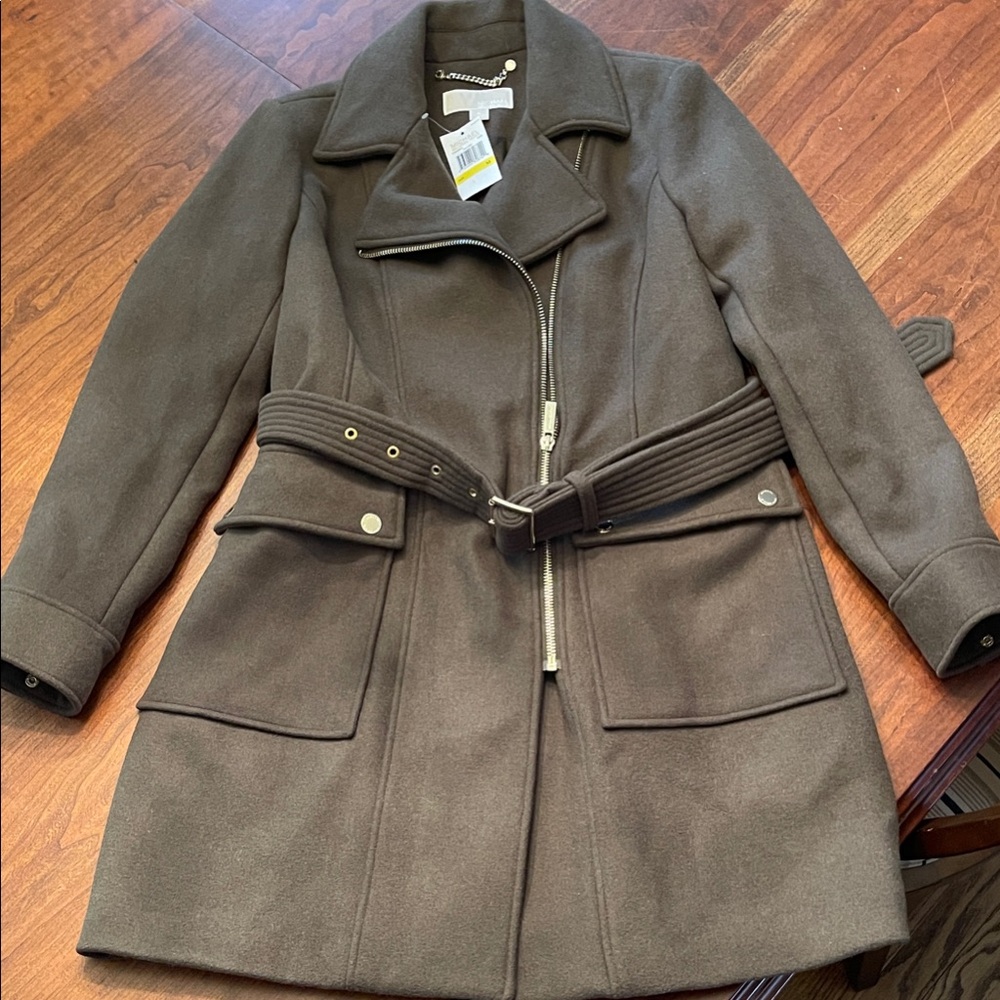 Michael Kors Olive Trench Coat